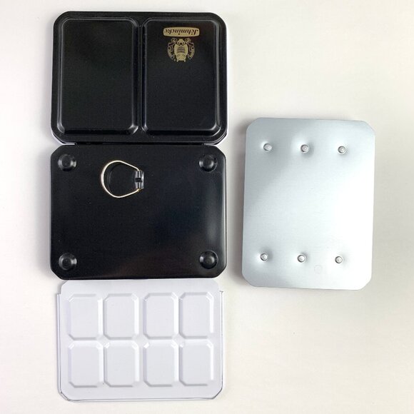 Schmincke Empty Metal Watercolour Box - Holds 9 Full Pans or 18 Half Pans (#4) - Picture 5 of 7